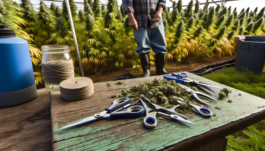 cannabis trimming scissors